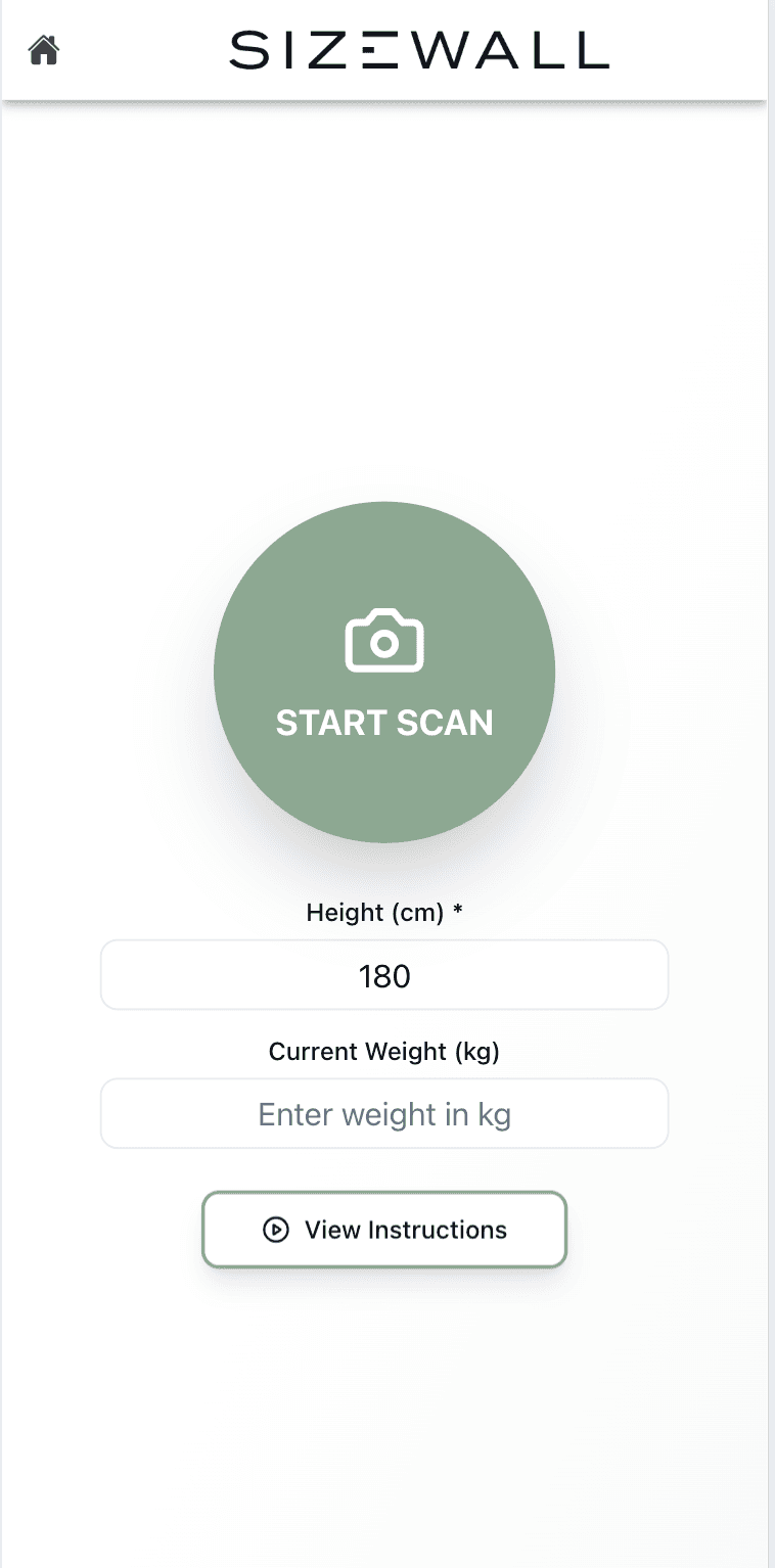 Start Scan screen